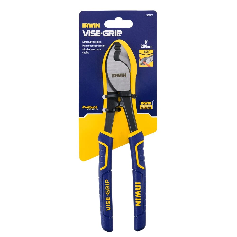 IRWIN 8" VISE-GRIP CABLE CUTTING PLIERS 1 IRWIN 8" VISE-GRIP CABLE CUTTING PLIERS