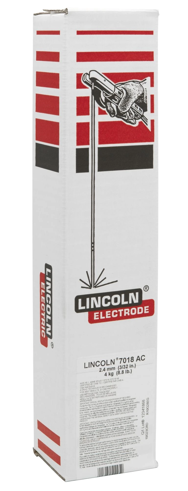 Lincoln Electric® 7018 AC 3/32 (2.4 Mm) Electrode 4 KG 1 Lincoln Electric® 7018 AC 3/32 (2.4 Mm) Electrode 4 KG