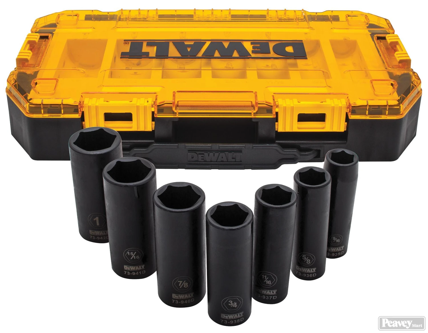 DeWalt® 1/2-inch Drive SAE Deep Impact Socket Set (7-Piece) 2 DeWalt® 1/2-inch Drive SAE Deep Impact Socket Set (7-Piece) - Image 2