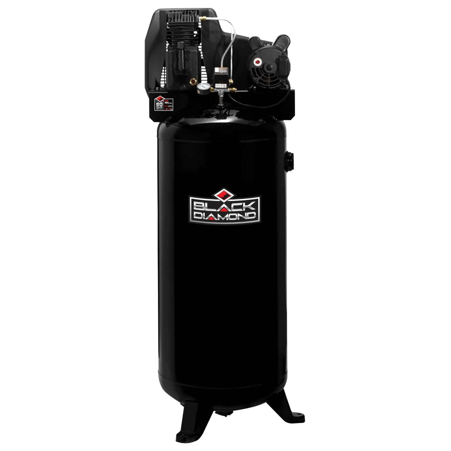 Black Diamond® 60 Gallon Vertical Compressor 1 Black Diamond® 60 Gallon Vertical Compressor