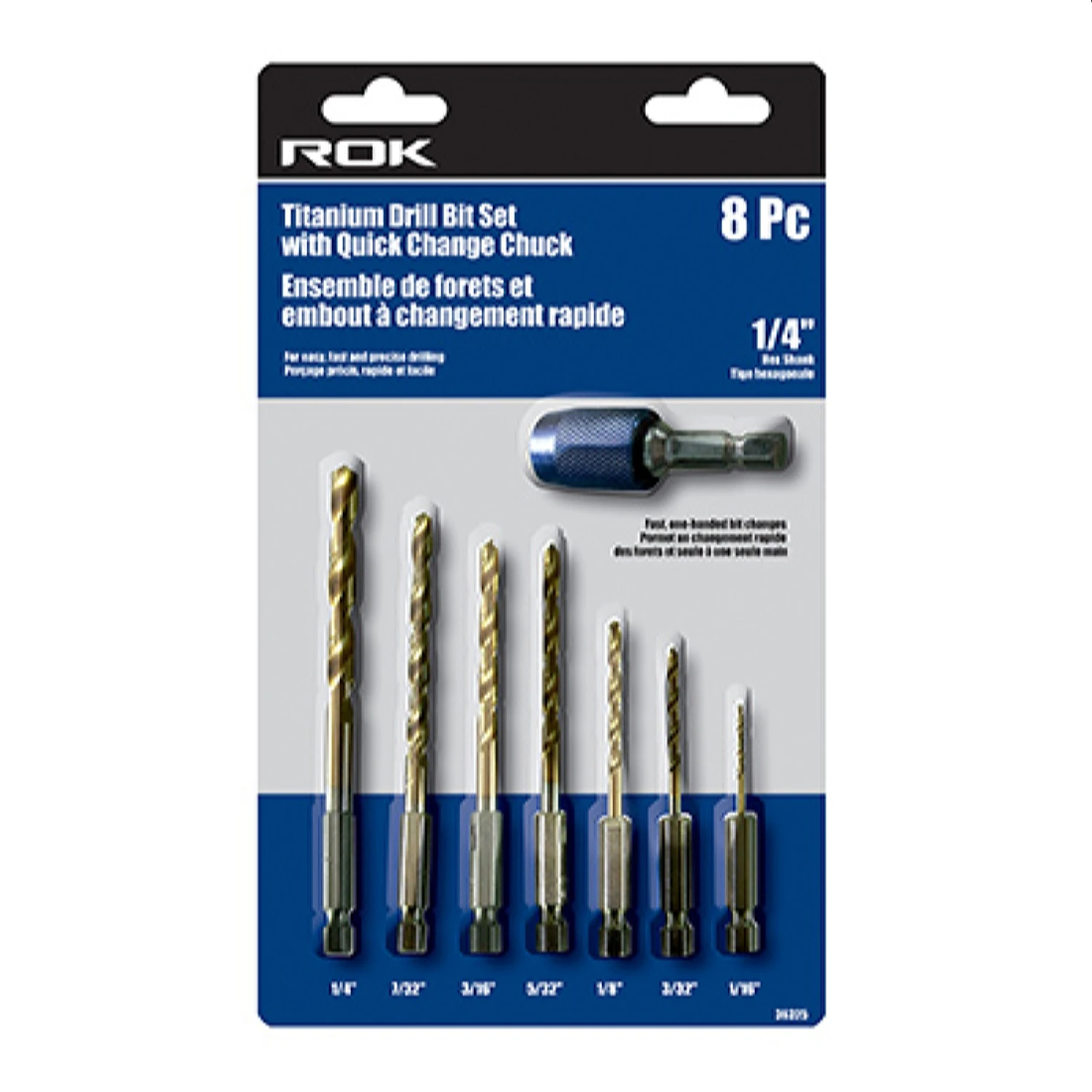 CHUCK QUICK CHG TITAN DRIL 8PC 2 CHUCK QUICK CHG TITAN DRIL 8PC - Image 2