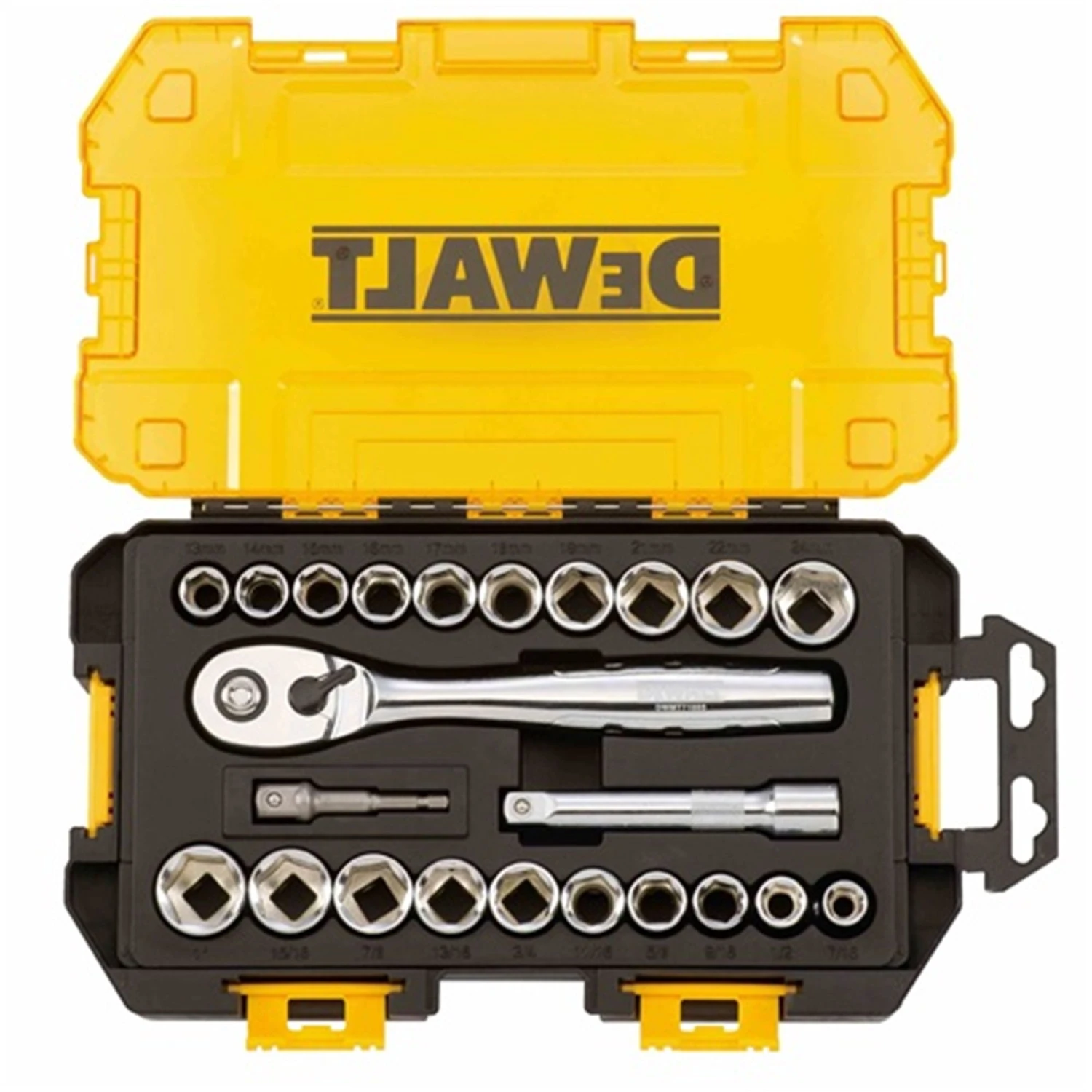 DeWalt® 1/2-inch Drive Combination Socket Set With Case (23-Piece) 1 DeWalt® 1/2-inch Drive Combination Socket Set With Case (23-Piece)