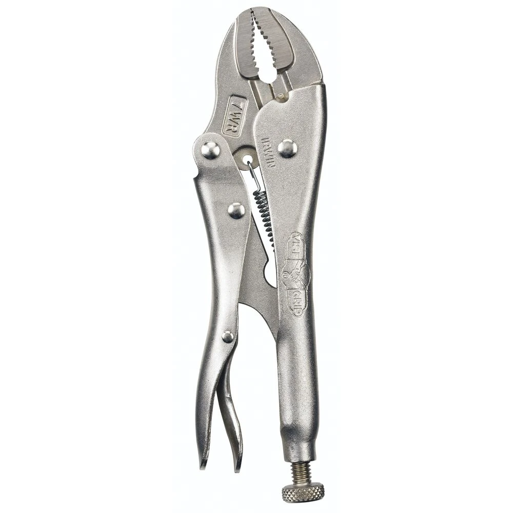 IRWIN 7" CURVED JAW VISE GRIP LOCKING PLIERS WITH WIRE CUTTER 5 IRWIN 7" CURVED JAW VISE GRIP LOCKING PLIERS WITH WIRE CUTTER - Image 5