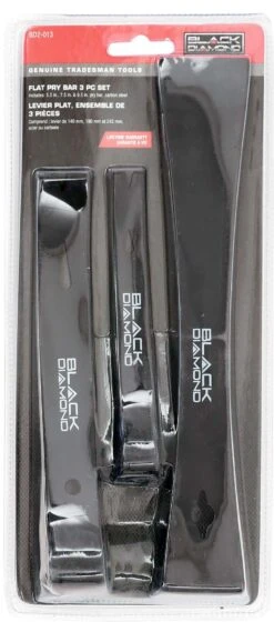 Black Diamond® 3 Pcs Steel Flat Pry Bar Set