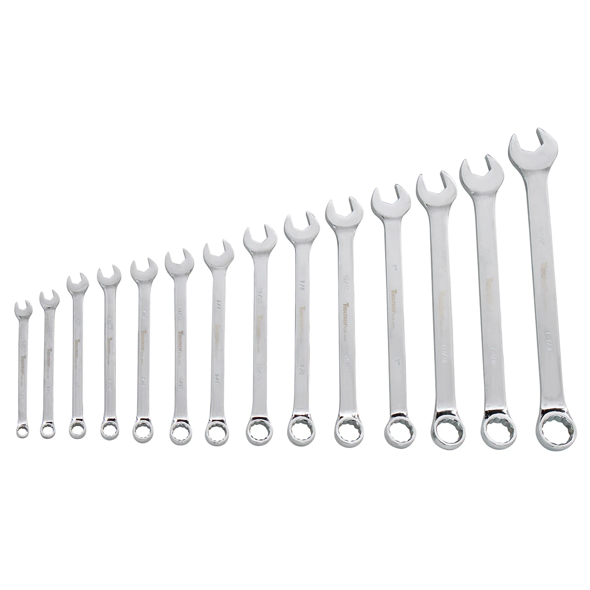 Tooltech Firmgrip 14 PC Combination Wrench V-Groove SAE Set 3 Tooltech Firmgrip 14 PC Combination Wrench V-Groove SAE Set - Image 3
