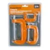 3 Piece C Clamps Set