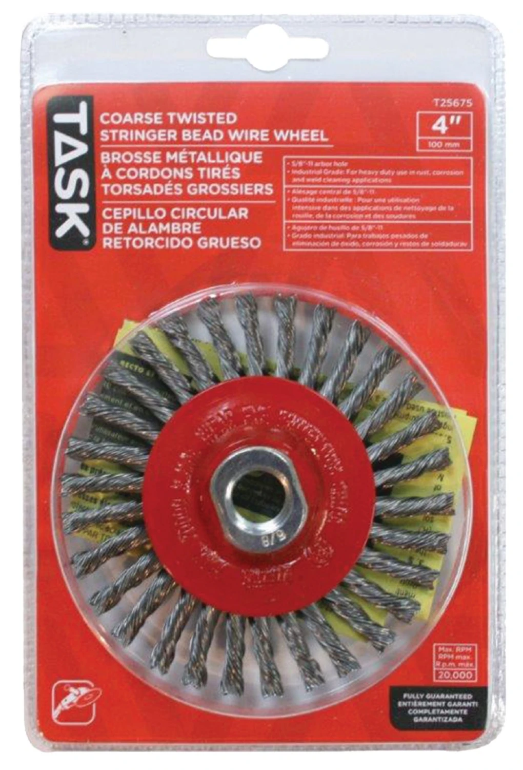 WHEEL CUP 4" COARSE STL STRING 1 WHEEL CUP 4" COARSE STL STRING