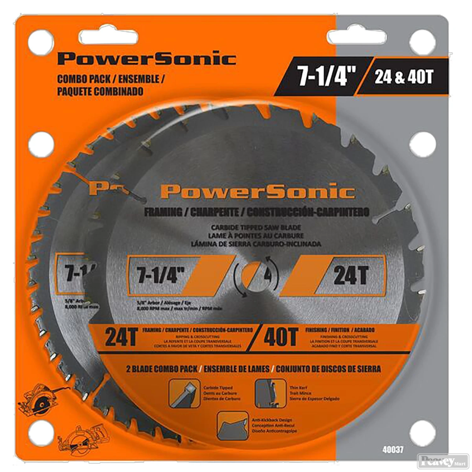 7-1/4" Saw Blade Combo Pack 1 7-1/4" Saw Blade Combo Pack