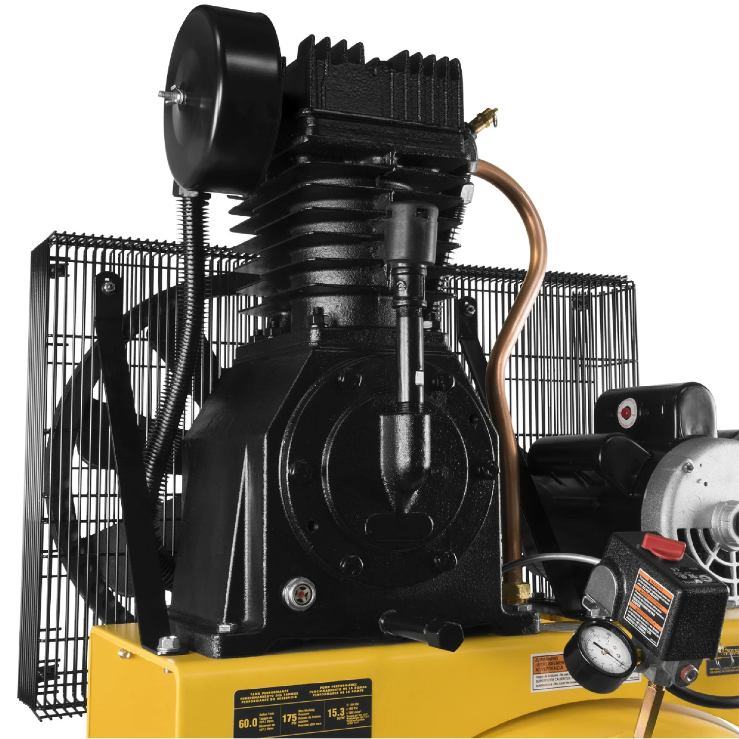 DeWalt® 60 Gal. 175 PSI Two Stage Stationary Electric Air Compressor 4 DeWalt® 60 Gal. 175 PSI Two Stage Stationary Electric Air Compressor - Image 4