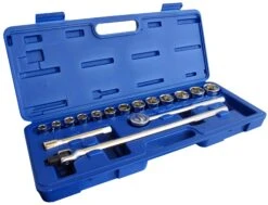 17 Piece Heavy Duty 1/2" SAE Socket Set