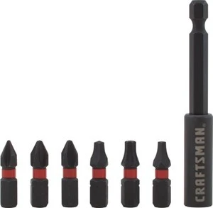 Craftsman 3" STAINLES HOLDER W/ 1" BITS 7 PC 2 Craftsman 3" STAINLES HOLDER W/ 1" BITS 7 PC - Image 2