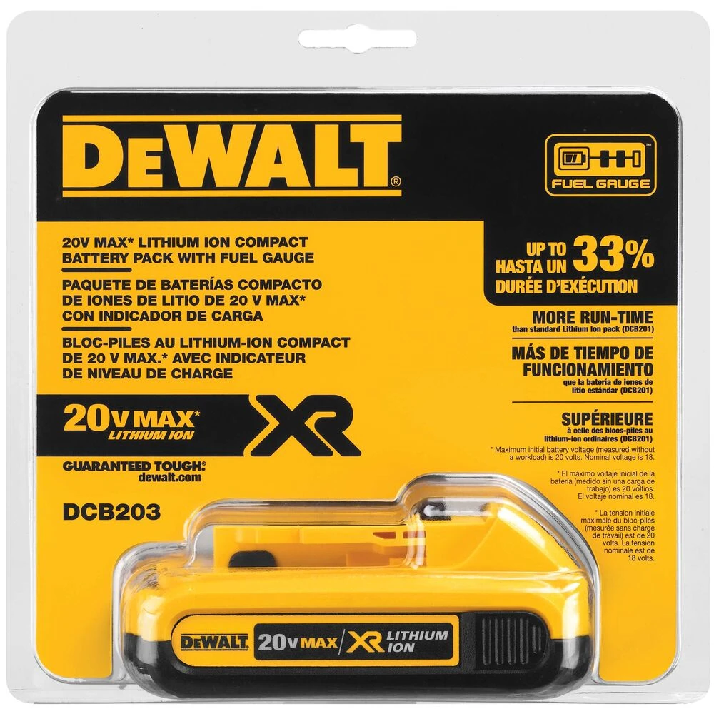 DeWalt® 20V MAX* Compact Lithium Ion Battery Pack 2 DeWalt® 20V MAX* Compact Lithium Ion Battery Pack - Image 2