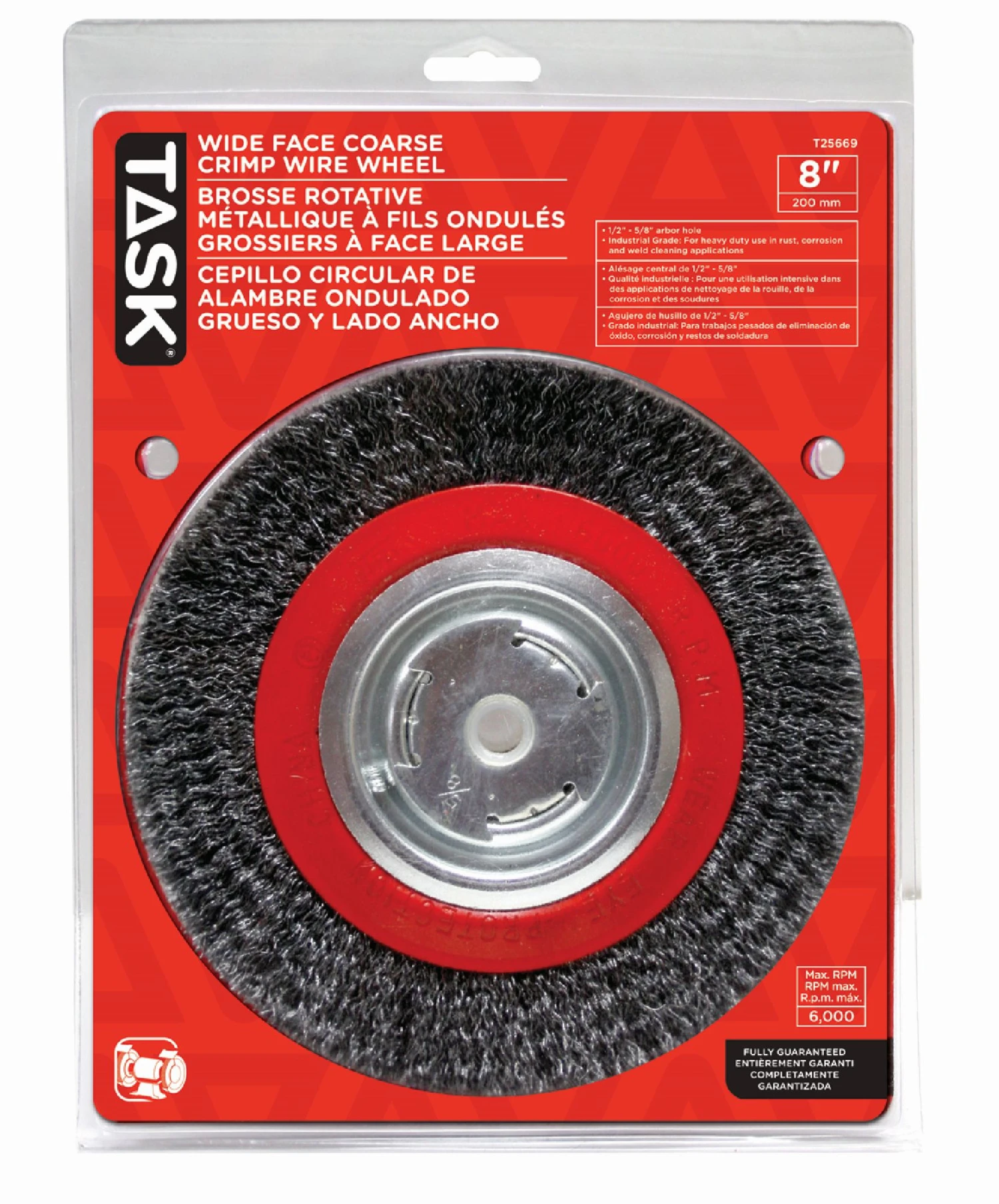 WHEEL 8" WIRE CRIMP COARSE 1 WHEEL 8" WIRE CRIMP COARSE