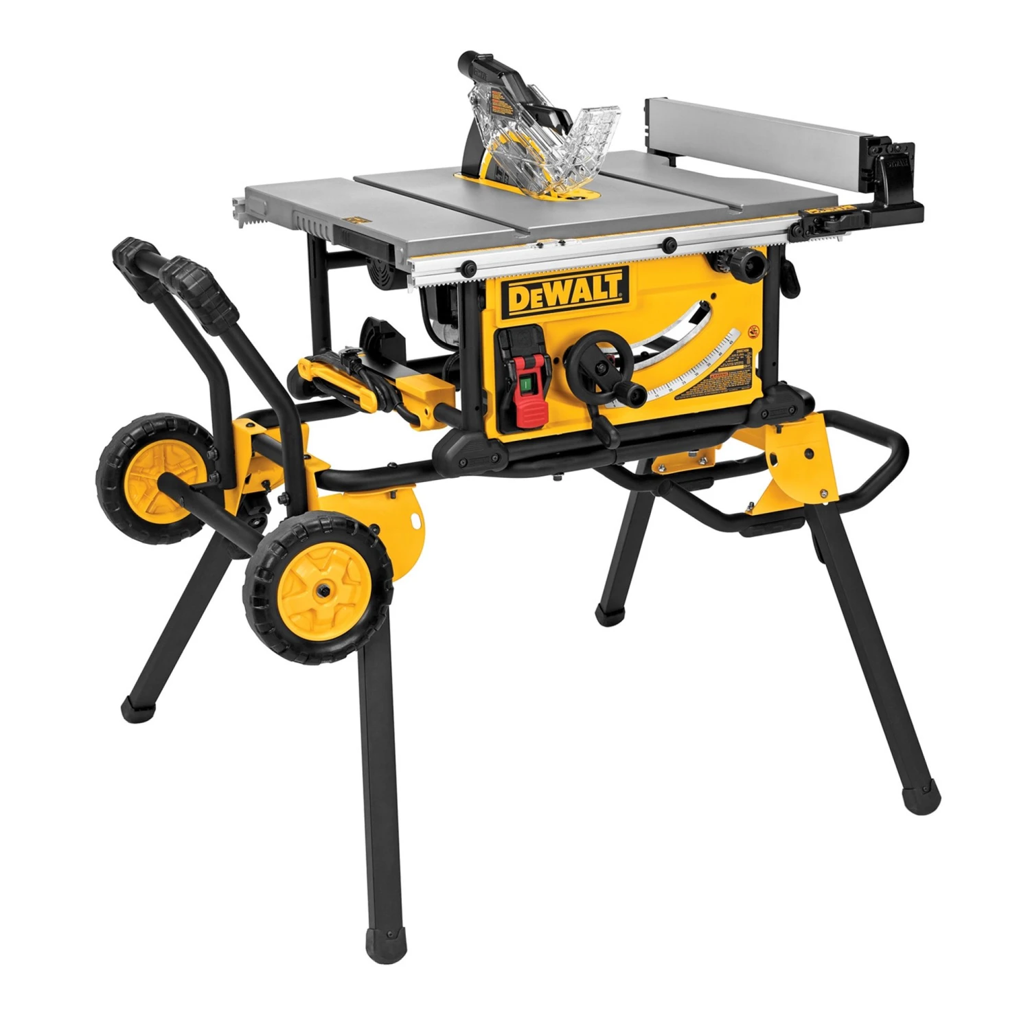 DeWalt® Jobsite Table Saw With Rolling Stand 1 DeWalt® Jobsite Table Saw With Rolling Stand