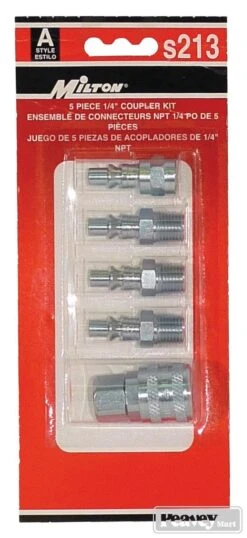AIR COUPLER KIT MILTON 5PC