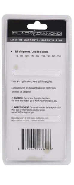 Black Diamond® Torx Wrench Set, 9 Pcs