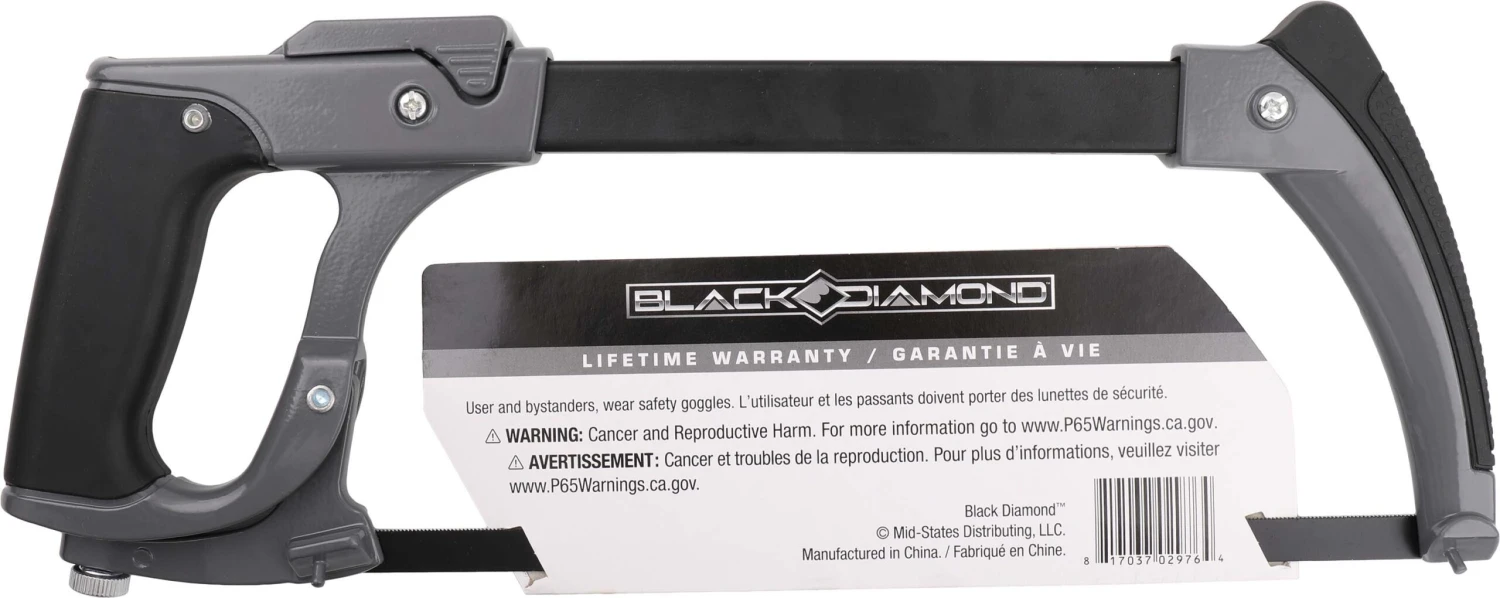 Black Diamond® 12" Hack Saw With Blade 2 Black Diamond® 12" Hack Saw With Blade - Image 2