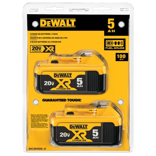 DeWalt® 20V MAX* XR® 5Ah Battery 2-pack 3 DeWalt® 20V MAX* XR® 5Ah Battery 2-pack - Image 3