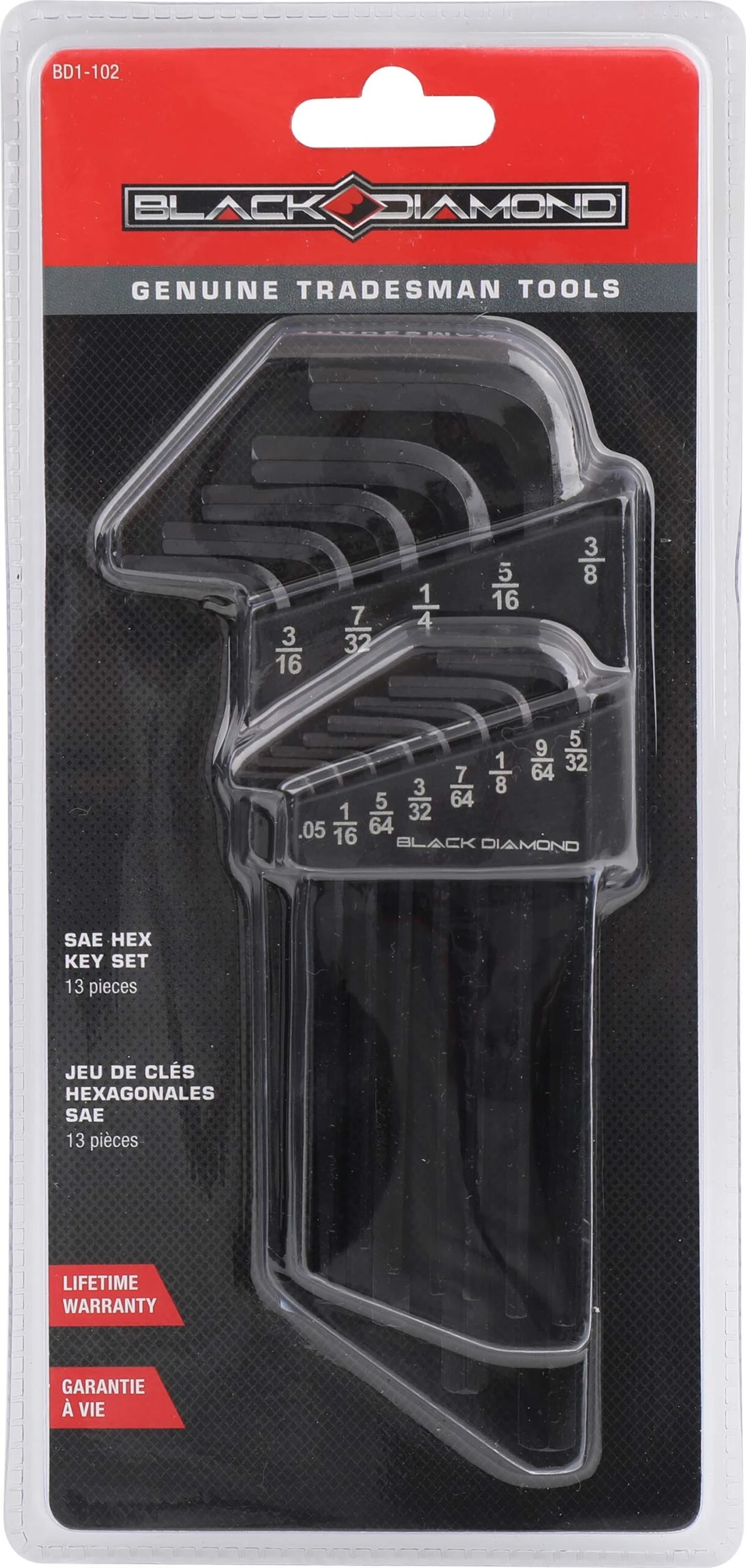 Black Diamond® SAE Hex Key Wrench Set, 13 Pcs 3 Black Diamond® SAE Hex Key Wrench Set, 13 Pcs - Image 3