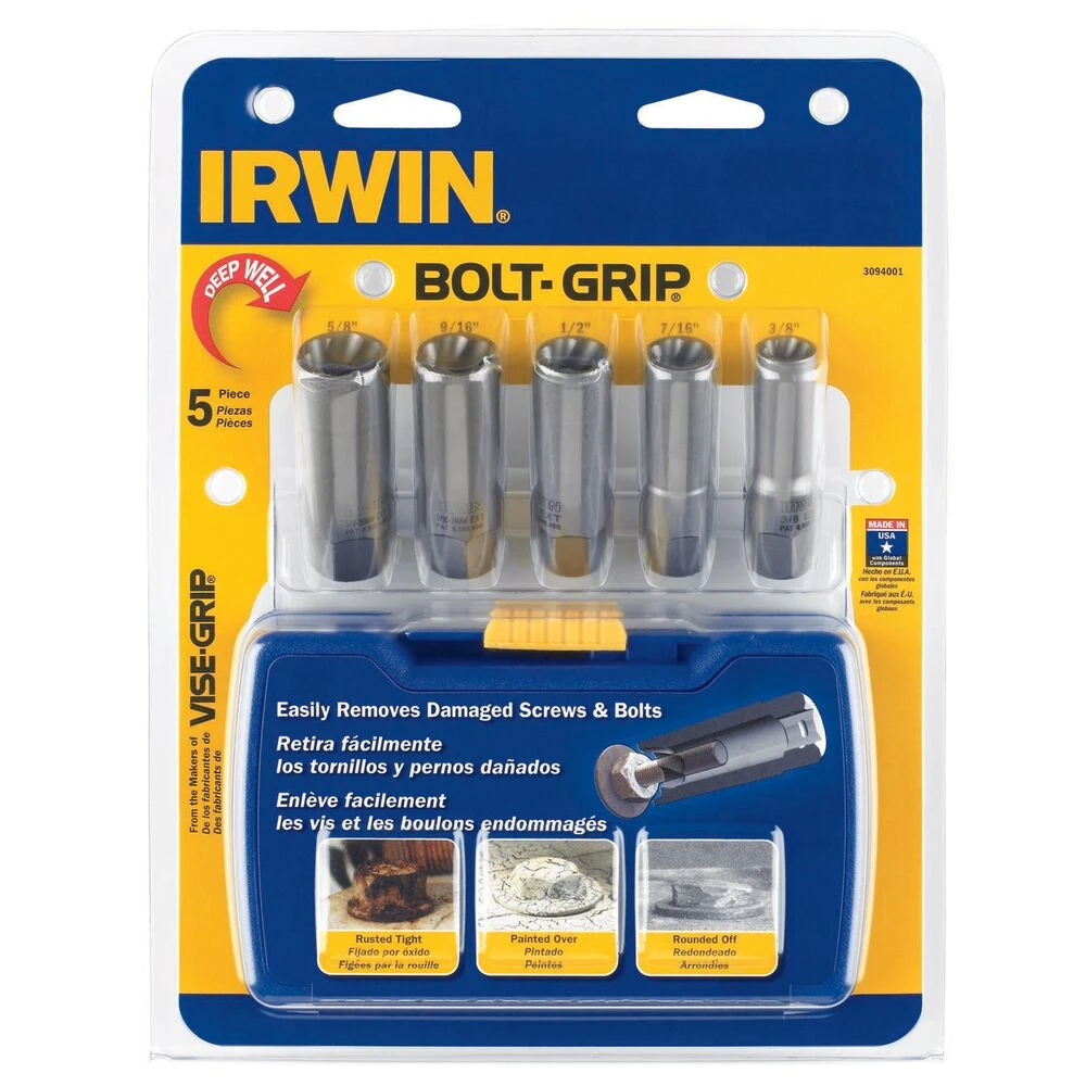 Irwin 5 Piece Deep Bit Extractors 1 Irwin 5 Piece Deep Bit Extractors
