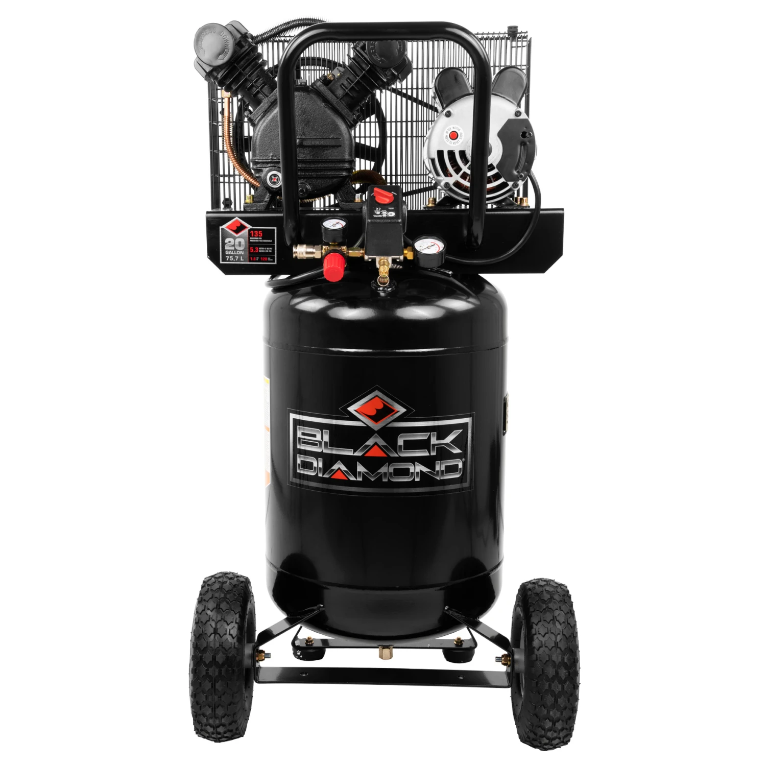 Black Diamond® 20 Gallon Vertical Compressor 1 Black Diamond® 20 Gallon Vertical Compressor
