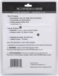 Black Diamond® Punch & Chisel Set 12pc