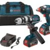 BOSCH 18V 2-TOOL COMBO KIT WITH EC BRUSHLESS 1/4 IN. AND 1/2 IN. SOCKET-READY IMPACT DRIVER AND BRUTE TOUGH™ 1/2 IN. HAMMER DRILL/DRIVER