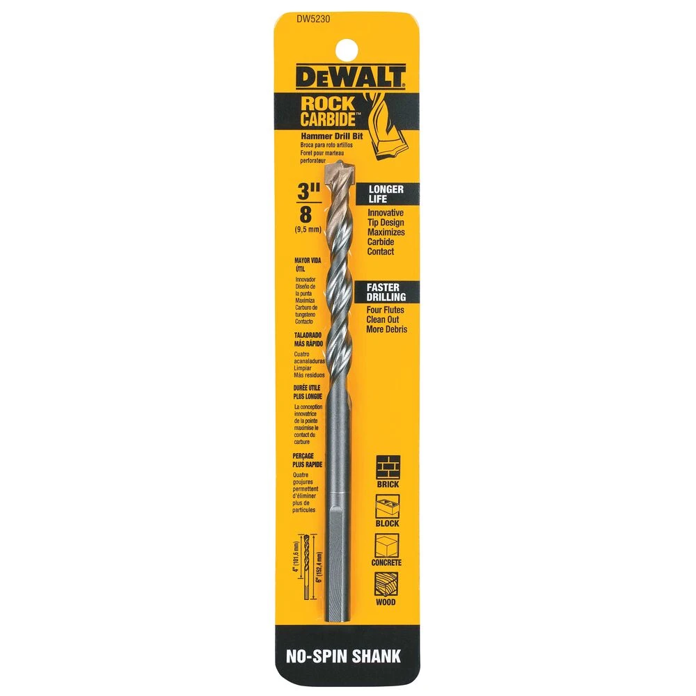 3/8" X 6" DEWALT PREMIUM DRILL BIT 1 3/8" X 6" DEWALT PREMIUM DRILL BIT