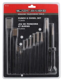 Black Diamond® Punch & Chisel Set 12pc -Home Tools Store d9227db2 e42a 420e aa84 10ddff116364
