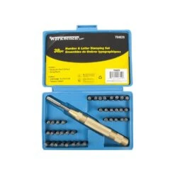 TOOLTECH WORKBENCH PUNCH STAMP 38PC SET NUMBER & LETTER