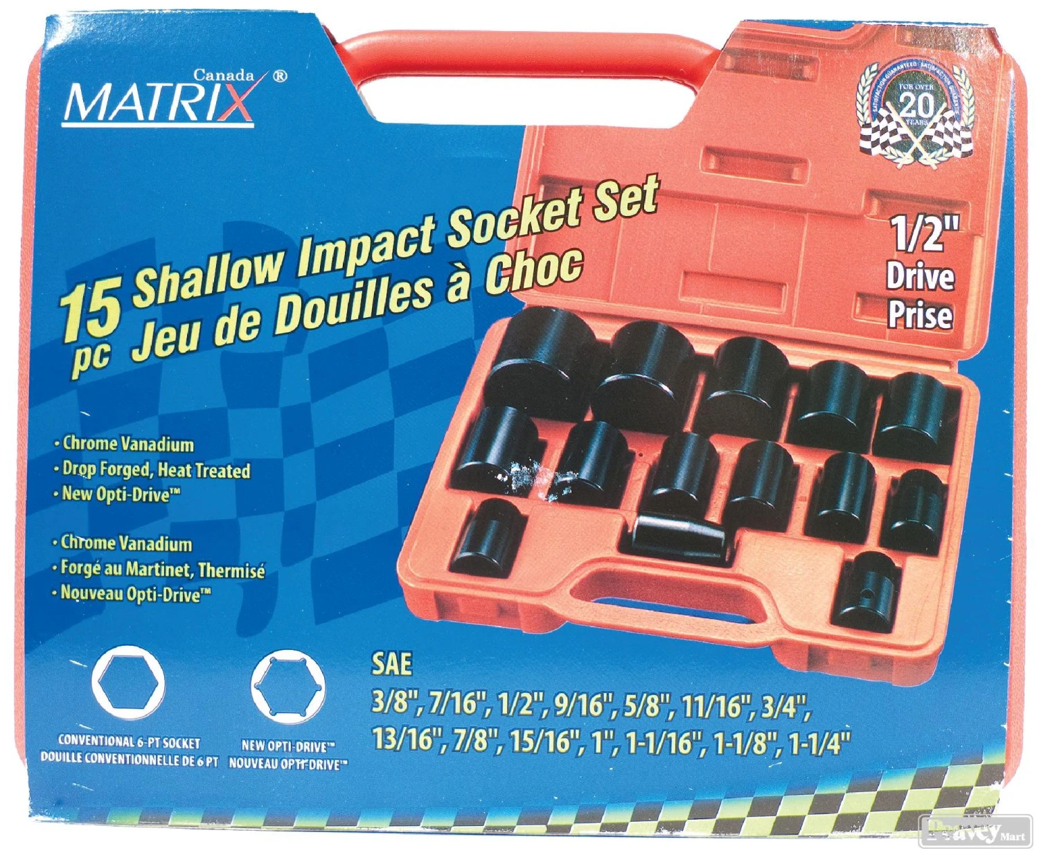 15 Piece Shallow Impact Socket Set 2 15 Piece Shallow Impact Socket Set - Image 2