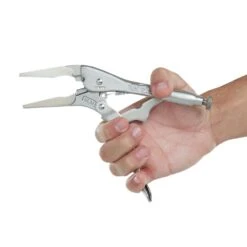 IRWIN 9" LONG NOSE LOCKING PLIERS WITH WIRE CUTTER