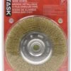 WIRE WHEEL FINE W/ARBOR HOLES