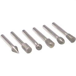 GRINDING POINTS 6PC 1/4 SHANK