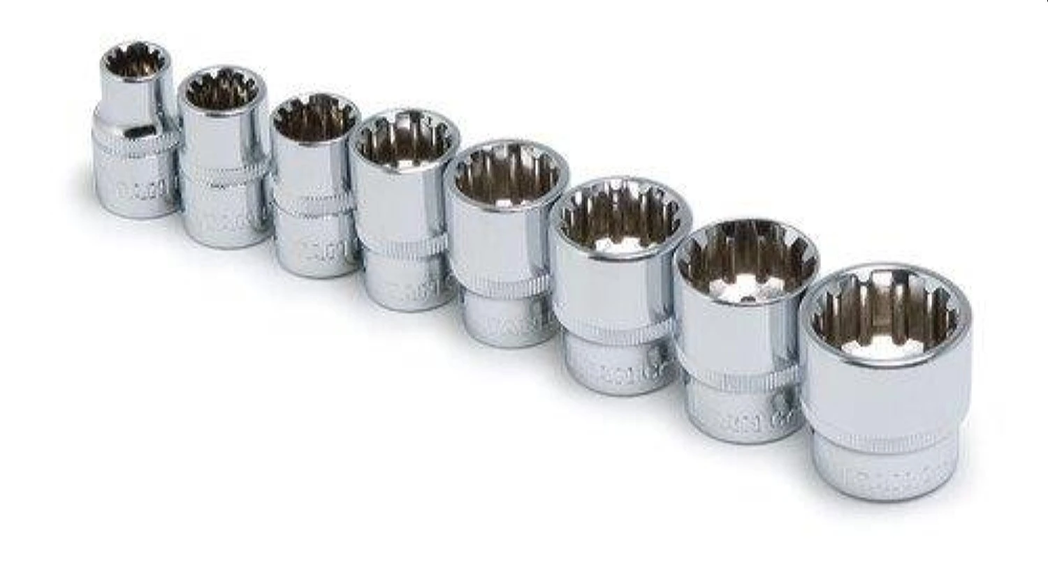 TITAN SOCKET SET SPLINE 8PC METRIC 2 TITAN SOCKET SET SPLINE 8PC METRIC - Image 2